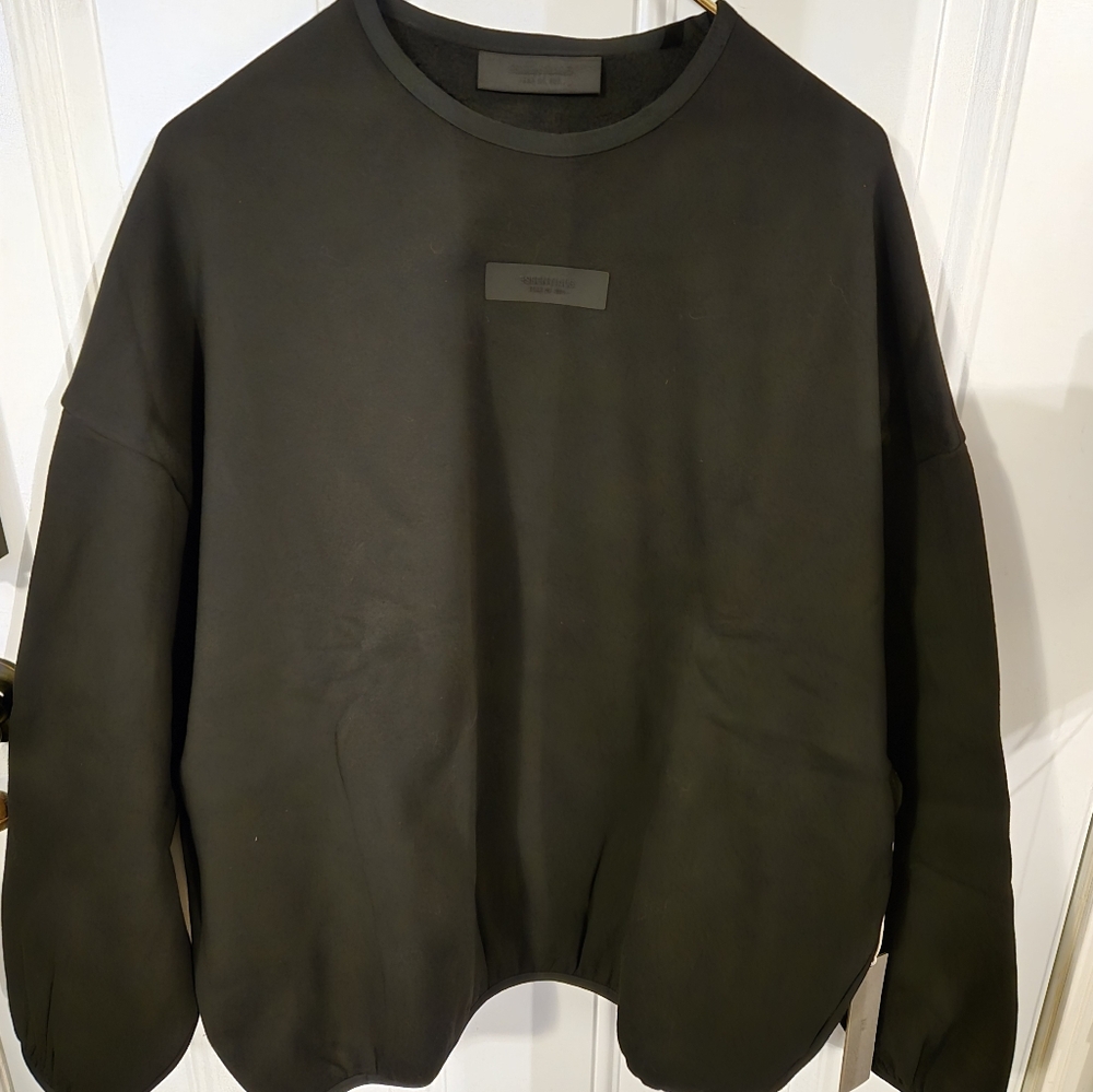 Essentials Fear Of GOD black crew neck Sweater